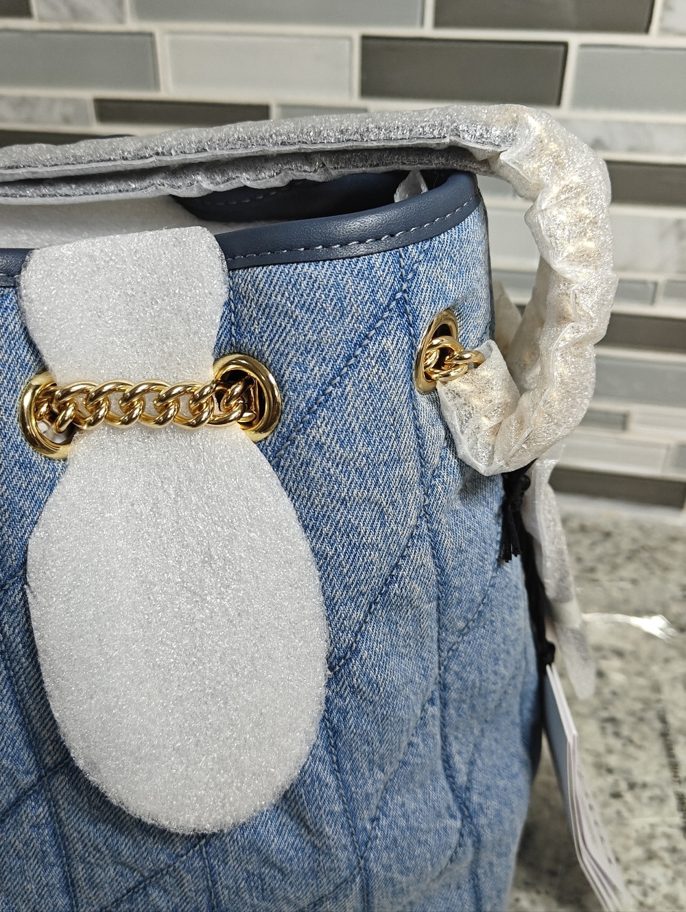 Coach Evelyn Shoulder Bag In Regenerative Cotton With Quilting - Picture 4 of 16
